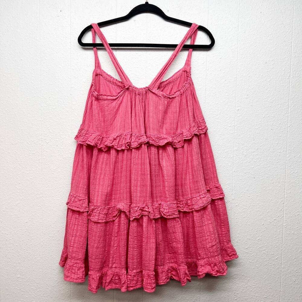 August Tiered Mini Dress Womens XS/S Fairy Boho Chic Cottagecore Beachy Festival - Picture 6 of 16